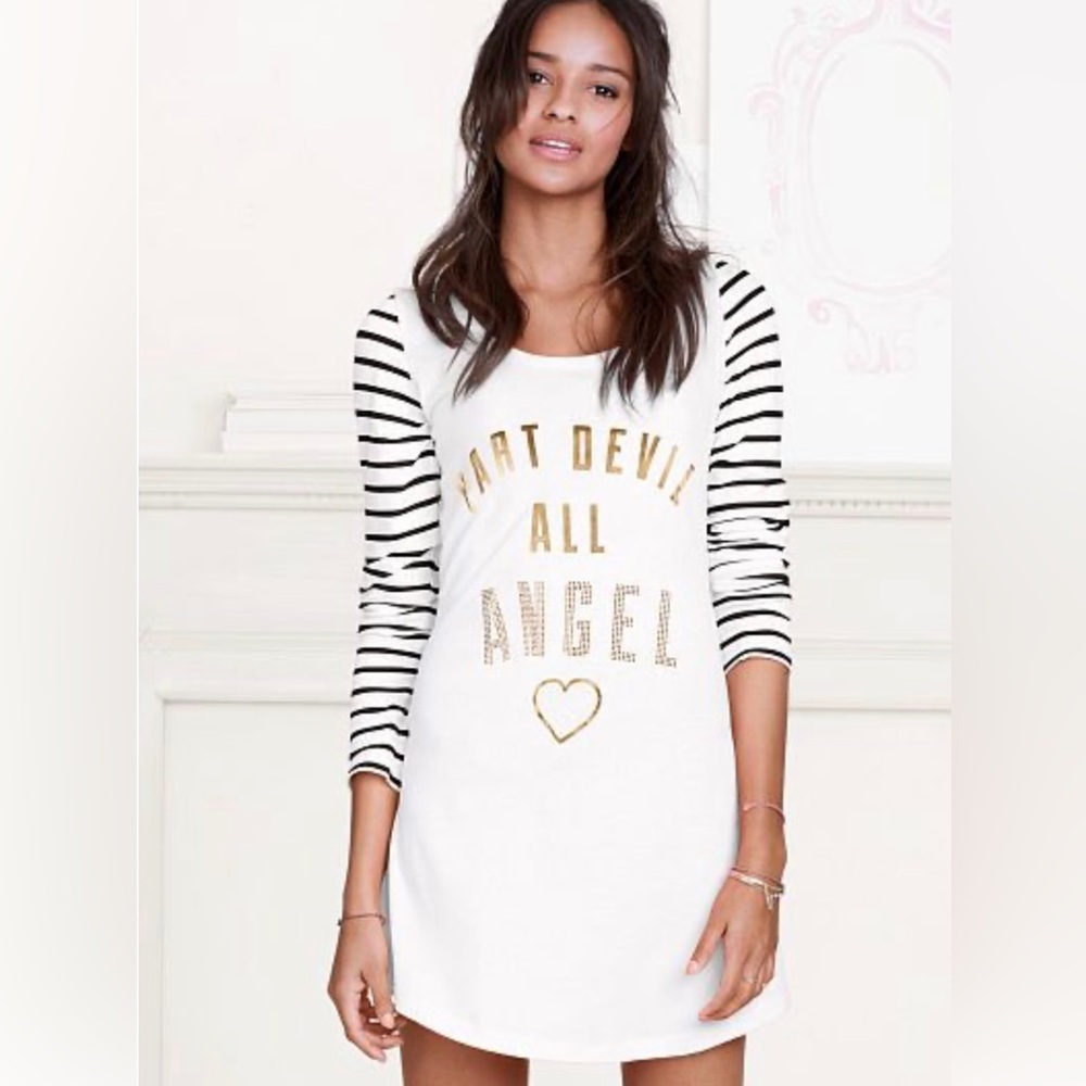 Victoria’s Secret Part Devil All Angel Long Sleeve Sleep Shirt